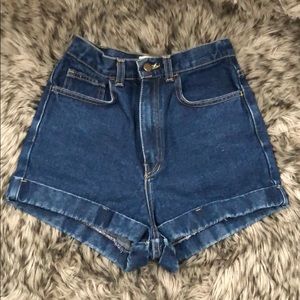 Used, American Apparel denim shorts